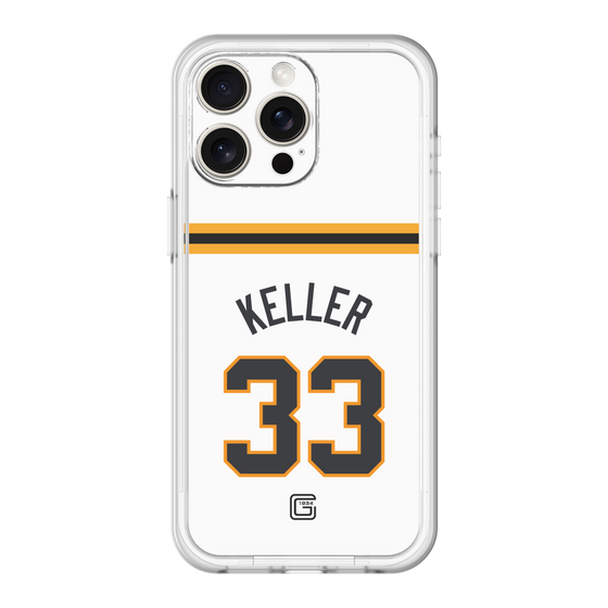スリムプロテクションプレミアムケース［ 読売ジャイアンツ - #33 KELLER - ホーム ］