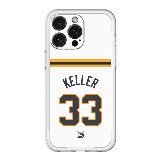 スリムプロテクションプレミアムケース［ 読売ジャイアンツ - #33 KELLER - ホーム ］