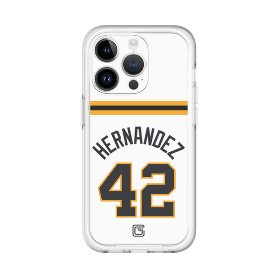 スリムプロテクションプレミアムケース［ 読売ジャイアンツ - #42 HERNANDEZ - ホーム ］