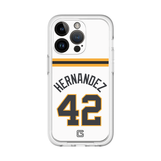 スリムプロテクションプレミアムケース［ 読売ジャイアンツ - #42 HERNANDEZ - ホーム ］