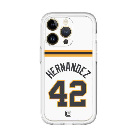 スリムプロテクションプレミアムケース［ 読売ジャイアンツ - #42 HERNANDEZ - ホーム ］
