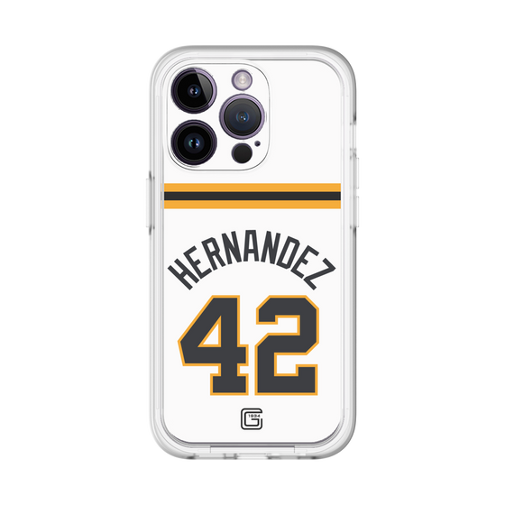 スリムプロテクションプレミアムケース［ 読売ジャイアンツ - #42 HERNANDEZ - ホーム ］