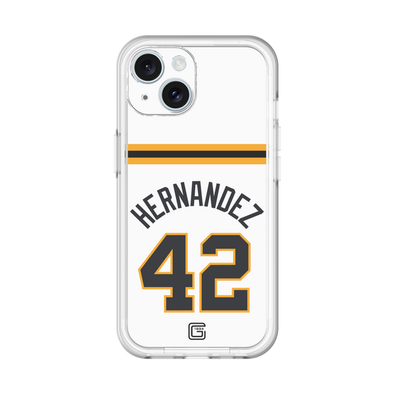 スリムプロテクションプレミアムケース［ 読売ジャイアンツ - #42 HERNANDEZ - ホーム ］