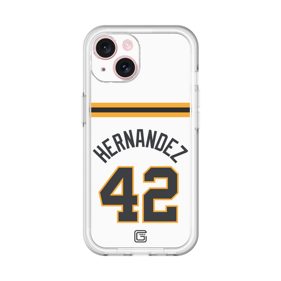 スリムプロテクションプレミアムケース［ 読売ジャイアンツ - #42 HERNANDEZ - ホーム ］