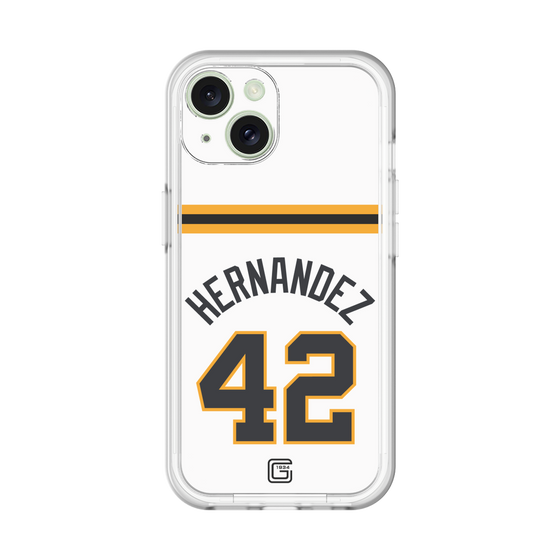 スリムプロテクションプレミアムケース［ 読売ジャイアンツ - #42 HERNANDEZ - ホーム ］