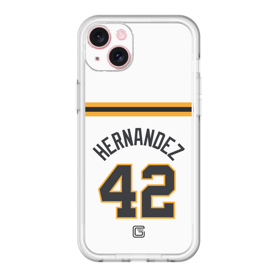スリムプロテクションプレミアムケース［ 読売ジャイアンツ - #42 HERNANDEZ - ホーム ］