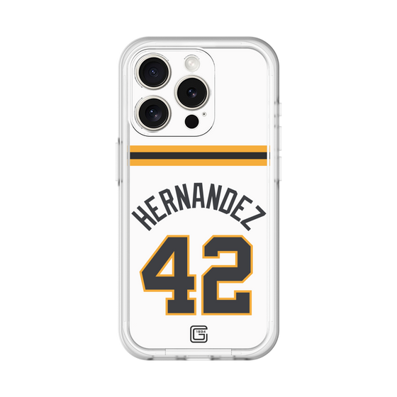 スリムプロテクションプレミアムケース［ 読売ジャイアンツ - #42 HERNANDEZ - ホーム ］