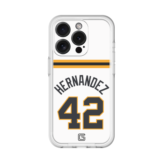 スリムプロテクションプレミアムケース［ 読売ジャイアンツ - #42 HERNANDEZ - ホーム ］