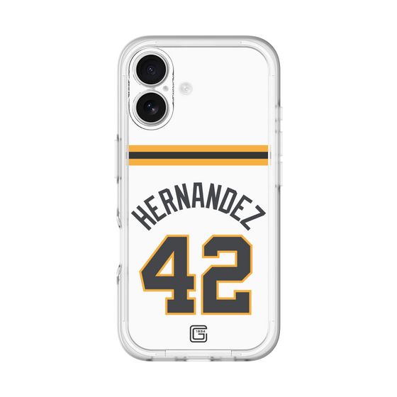 スリムプロテクションプレミアムケース［ 読売ジャイアンツ - #42 HERNANDEZ - ホーム ］
