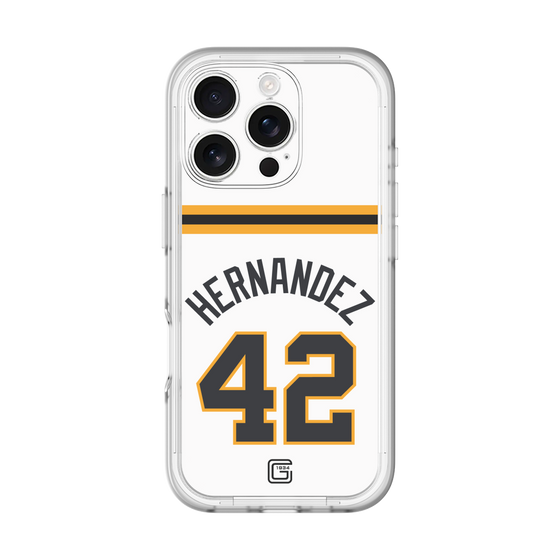スリムプロテクションプレミアムケース［ 読売ジャイアンツ - #42 HERNANDEZ - ホーム ］