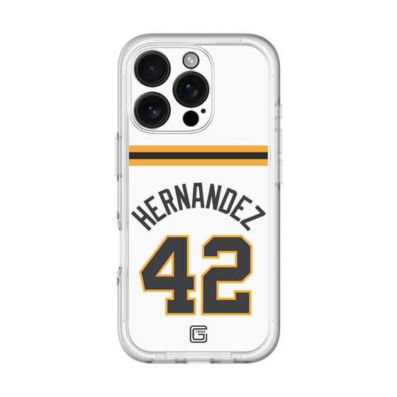 スリムプロテクションプレミアムケース［ 読売ジャイアンツ - #42 HERNANDEZ - ホーム ］