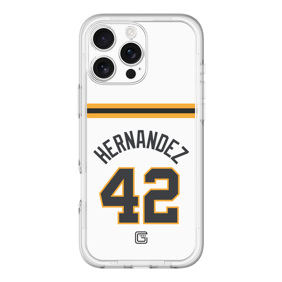 スリムプロテクションプレミアムケース［ 読売ジャイアンツ - #42 HERNANDEZ - ホーム ］
