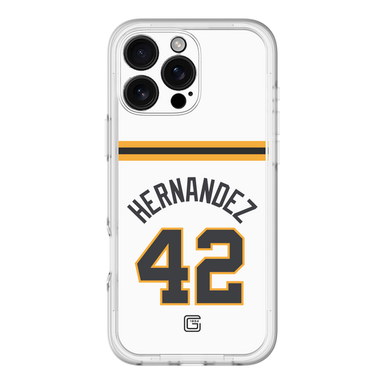 スリムプロテクションプレミアムケース［ 読売ジャイアンツ - #42 HERNANDEZ - ホーム ］