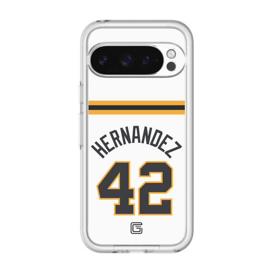スリムプロテクションプレミアムケース［ 読売ジャイアンツ - #42 HERNANDEZ - ホーム ］