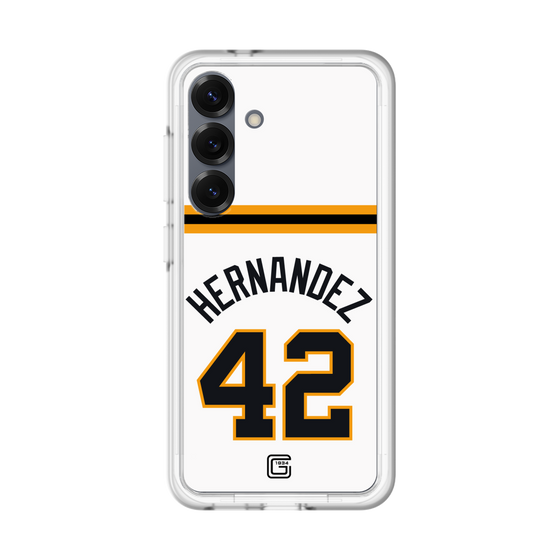 スリムプロテクションプレミアムケース［ 読売ジャイアンツ - #42 HERNANDEZ - ホーム ］