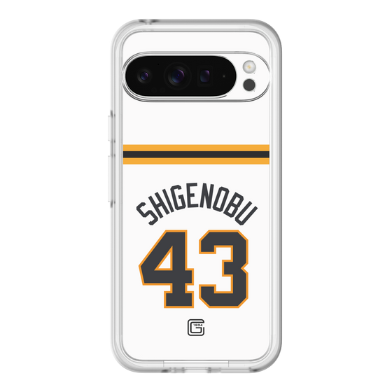 スリムプロテクションプレミアムケース［ 読売ジャイアンツ - #43 SHIGENOBU - ホーム ］