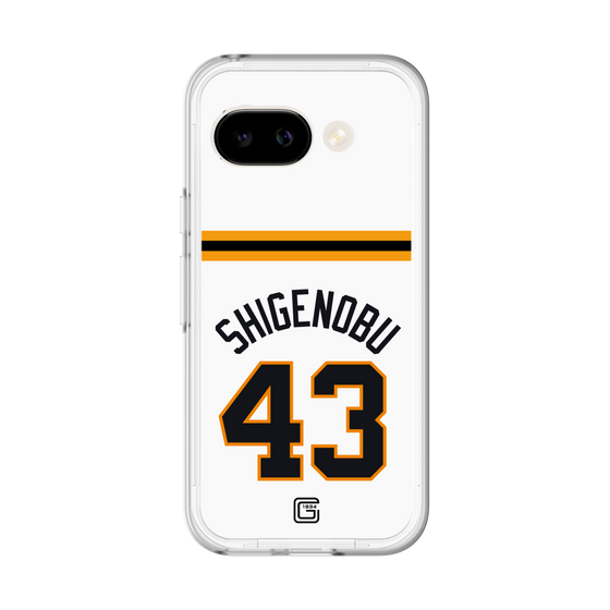 スリムプロテクションプレミアムケース［ 読売ジャイアンツ - #43 SHIGENOBU - ホーム ］