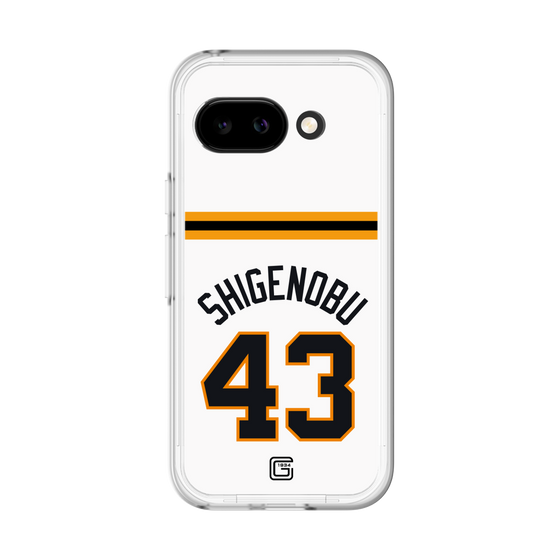 スリムプロテクションプレミアムケース［ 読売ジャイアンツ - #43 SHIGENOBU - ホーム ］