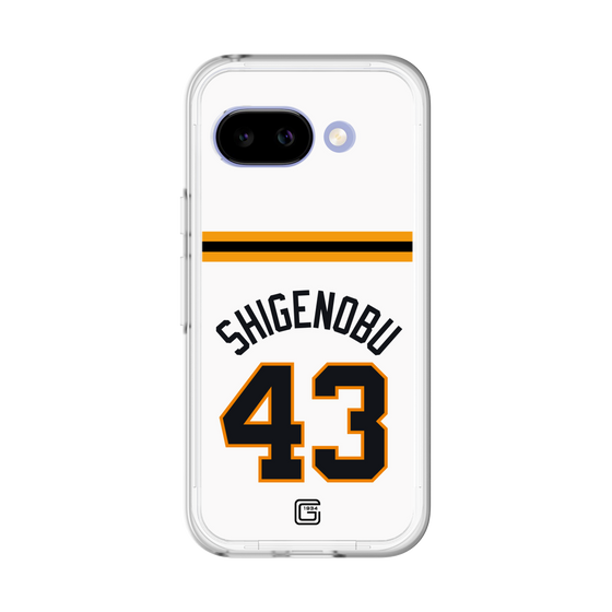 スリムプロテクションプレミアムケース［ 読売ジャイアンツ - #43 SHIGENOBU - ホーム ］