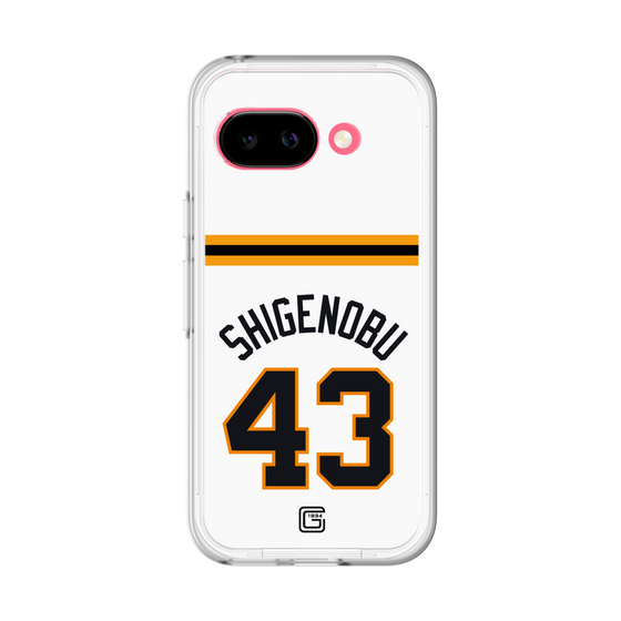 スリムプロテクションプレミアムケース［ 読売ジャイアンツ - #43 SHIGENOBU - ホーム ］