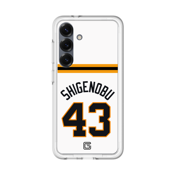 スリムプロテクションプレミアムケース［ 読売ジャイアンツ - #43 SHIGENOBU - ホーム ］