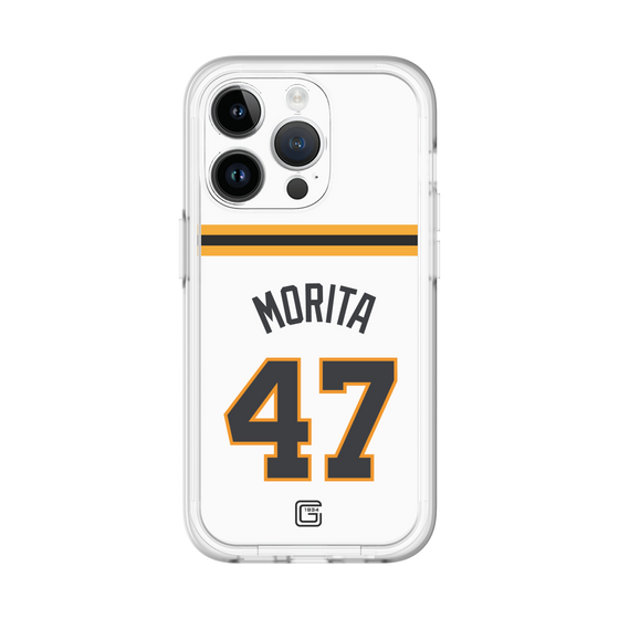 スリムプロテクションプレミアムケース［ 読売ジャイアンツ - #47 MORITA - ホーム ］