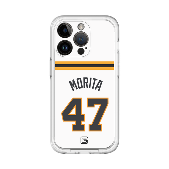 スリムプロテクションプレミアムケース［ 読売ジャイアンツ - #47 MORITA - ホーム ］