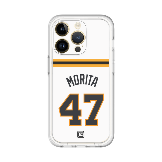 スリムプロテクションプレミアムケース［ 読売ジャイアンツ - #47 MORITA - ホーム ］
