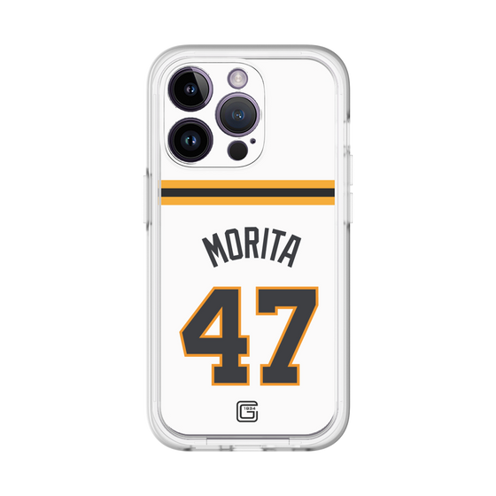 スリムプロテクションプレミアムケース［ 読売ジャイアンツ - #47 MORITA - ホーム ］