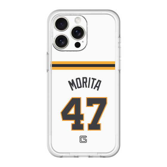 スリムプロテクションプレミアムケース［ 読売ジャイアンツ - #47 MORITA - ホーム ］