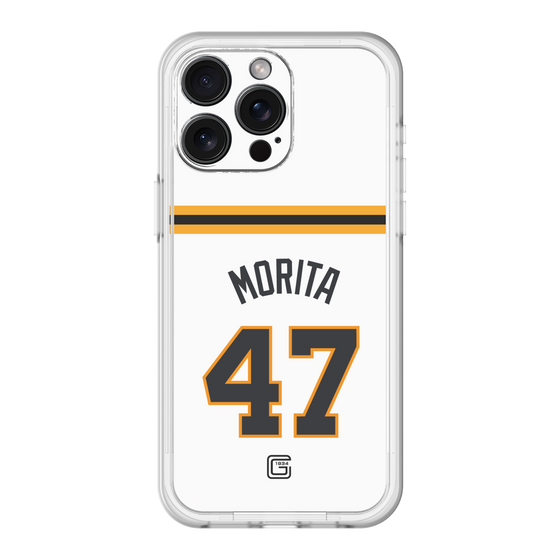 スリムプロテクションプレミアムケース［ 読売ジャイアンツ - #47 MORITA - ホーム ］