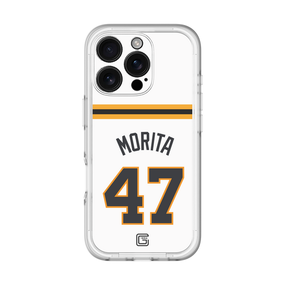 スリムプロテクションプレミアムケース［ 読売ジャイアンツ - #47 MORITA - ホーム ］