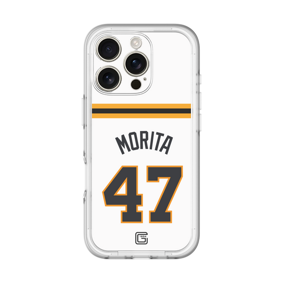 スリムプロテクションプレミアムケース［ 読売ジャイアンツ - #47 MORITA - ホーム ］