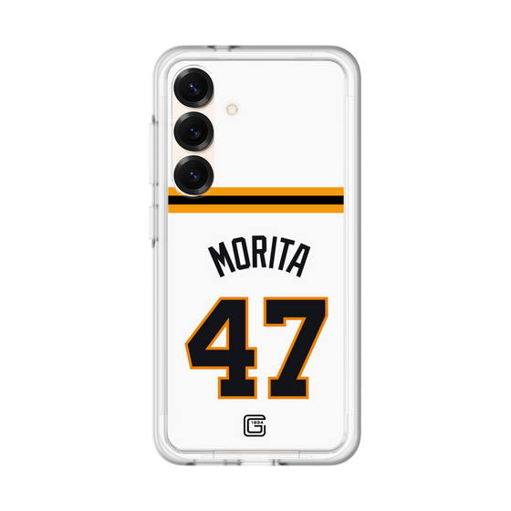スリムプロテクションプレミアムケース［ 読売ジャイアンツ - #47 MORITA - ホーム ］
