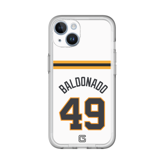 スリムプロテクションプレミアムケース［ 読売ジャイアンツ - #49 BALDONADO - ホーム ］