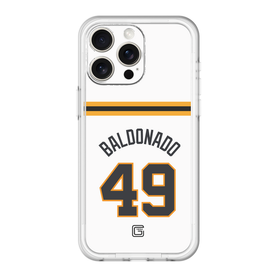スリムプロテクションプレミアムケース［ 読売ジャイアンツ - #49 BALDONADO - ホーム ］