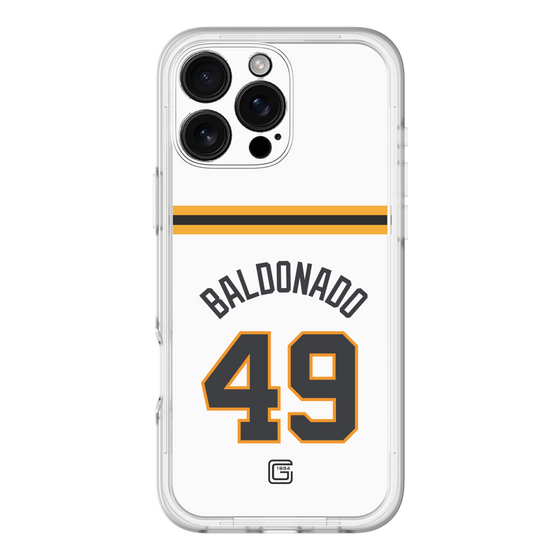 スリムプロテクションプレミアムケース［ 読売ジャイアンツ - #49 BALDONADO - ホーム ］