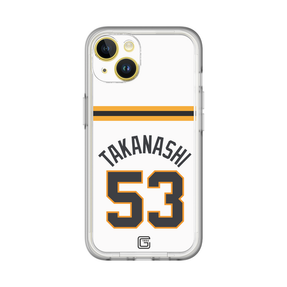 スリムプロテクションプレミアムケース［ 読売ジャイアンツ - #53 TAKANASHI - ホーム ］