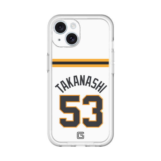 スリムプロテクションプレミアムケース［ 読売ジャイアンツ - #53 TAKANASHI - ホーム ］