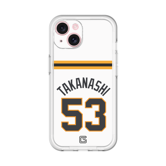 スリムプロテクションプレミアムケース［ 読売ジャイアンツ - #53 TAKANASHI - ホーム ］