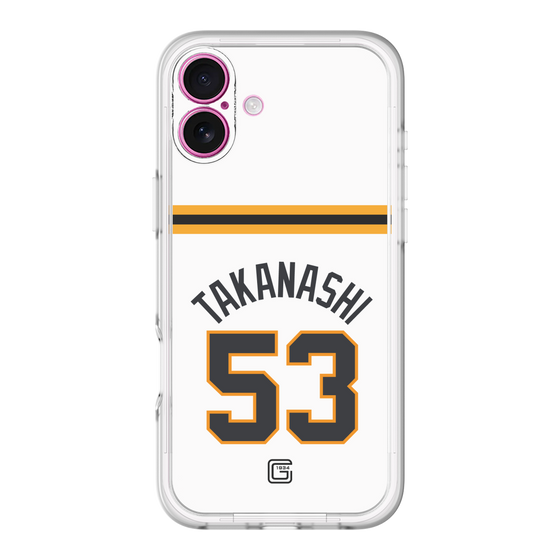 スリムプロテクションプレミアムケース［ 読売ジャイアンツ - #53 TAKANASHI - ホーム ］