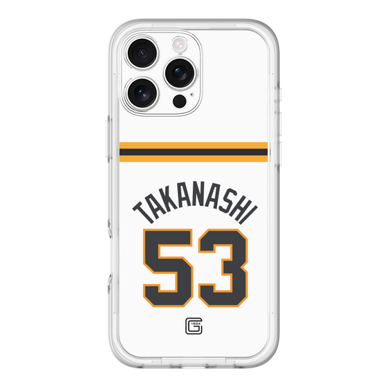 スリムプロテクションプレミアムケース［ 読売ジャイアンツ - #53 TAKANASHI - ホーム ］