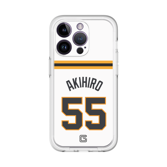 スリムプロテクションプレミアムケース［ 読売ジャイアンツ - #55 AKIHIRO - ホーム ］