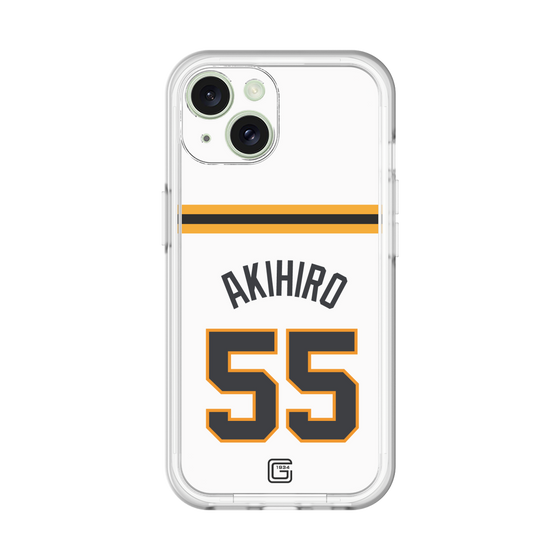 スリムプロテクションプレミアムケース［ 読売ジャイアンツ - #55 AKIHIRO - ホーム ］