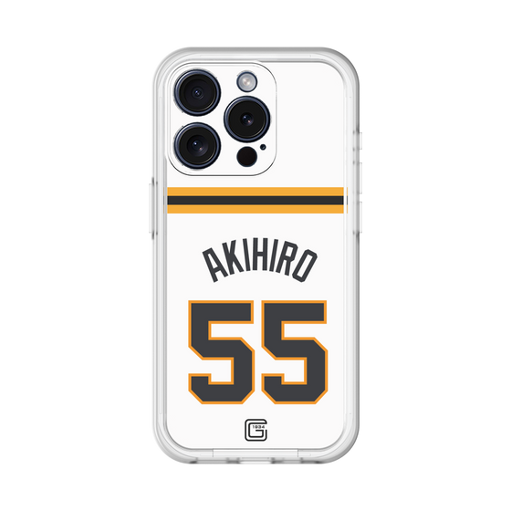 スリムプロテクションプレミアムケース［ 読売ジャイアンツ - #55 AKIHIRO - ホーム ］