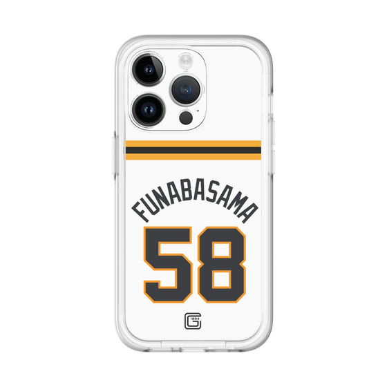 スリムプロテクションプレミアムケース［ 読売ジャイアンツ - #58 FUNABASAMA - ホーム ］
