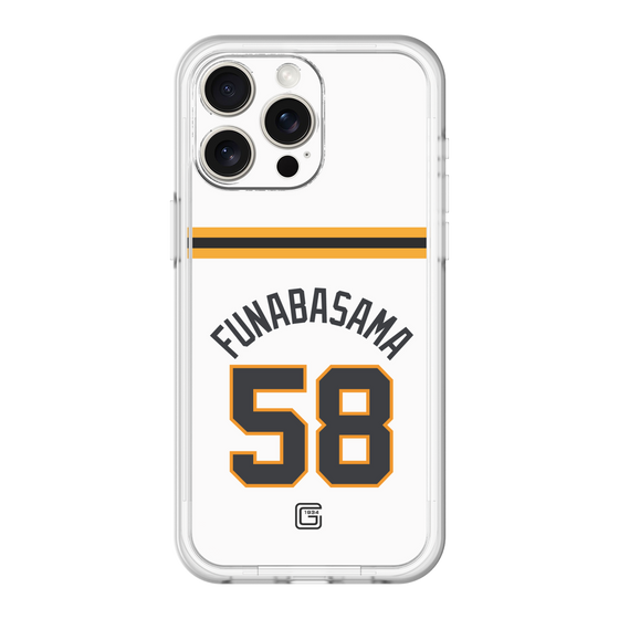 スリムプロテクションプレミアムケース［ 読売ジャイアンツ - #58 FUNABASAMA - ホーム ］
