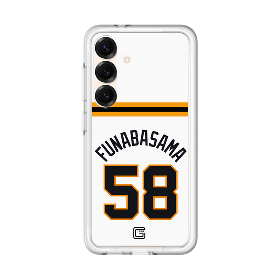 スリムプロテクションプレミアムケース［ 読売ジャイアンツ - #58 FUNABASAMA - ホーム ］