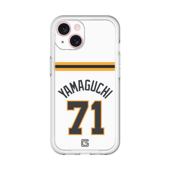 スリムプロテクションプレミアムケース［ 読売ジャイアンツ - #71 YAMAGUCHI - ホーム ］