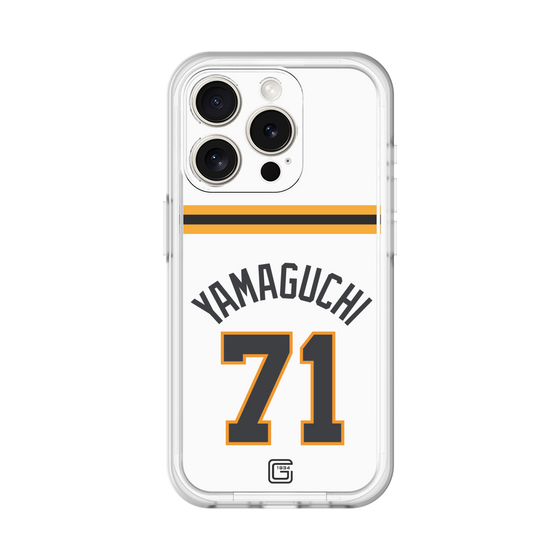 スリムプロテクションプレミアムケース［ 読売ジャイアンツ - #71 YAMAGUCHI - ホーム ］